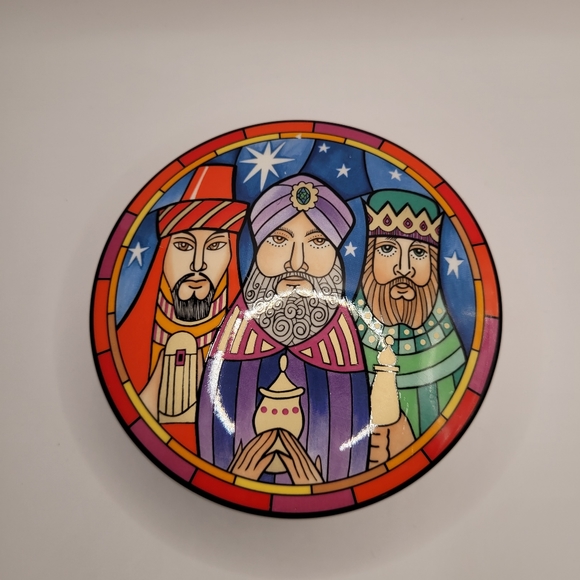Mikasa Christmas Three Wise Men Trinket Box - Picture 1 of 5
